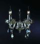 Double Arm Champagne Crystal Wall Light