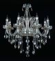 8 Light Chandelier With Champagne Crystal Drops