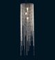 3 Light Layered Crystal Drop Chandelier