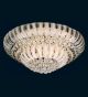 21 Light Crystal Ball Flush Fitting Chandelier