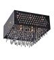 16 Light Framed Hanging Crystal Chandelier
