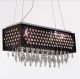 5 Light Framed Hanging Crystal Chandelier
