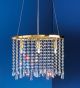 3 Light Crystal Curtain Chandelier