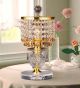 Clear & Coloured Crystal Drop Table Lamp