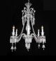 6 Light Crystal Baccarat Style Chandelier