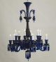 12 Light Blue Tones Chandelier