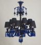 12 Light Blue Tones Shaded Chandelier