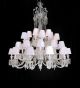 36 Light Crystal Baccarat Style Chandelier with Shades
