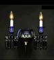 2 Arm Blue Tones Wall Light