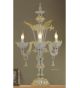 Floral Design Glass Table Lamp