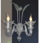 Floral Design Glass wall lamp