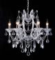Classic 6 Arm Clear Crystal Chandelier