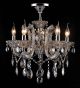 5 Light Laura Chandelier With Coloured Crystal
