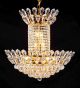 Contemporary Chandelier With Coloured Crystal