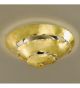Buccia Design Contemporary Flush Chandelier With A Gold Finish