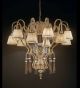 Elegant Pearl Strung Chandelier