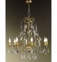 Villa Design Hand Bent Chandelier with Crystal Drops