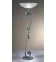 Impero Design Floor Lamp With Sinuous Arms And Blown Glass