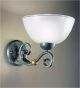 Impero Design Bowl wall lamp With Sinuous Arms And Blown Glass