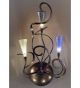 Schizzo Design wall lamp With Hand Bent Arms And Blown Glass