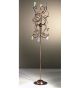 Schizzo Design Floor Lamp With Hand Bent Arms And Blown Glass