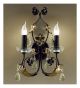 Adele Design 2 Light Wall Lamp with Rusty Brown Finish
