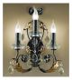 Adele Design 3 Light Wall Lamp with Rusty Brown Finishe