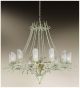 Bamboo Design 12 Light Chandelier With Rings & Leaves To Adorn The Frame