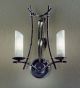 Bamboo Design wall lamp With Rings & Leaves To Adorn The Frame
