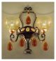 Ambra Design wall lamp With Curves, Inlets & Hand-blown Glass