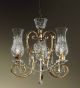 Anfora Design Chandelier with Decorative Glass Shades