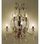 Preziosa Design Tiered Wall Lamp with Crystal Pieces