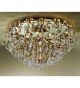 Specchio Design Flush Fitting Chandelier with Mirrored Base