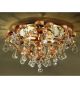 Specchio Design Flush Fitting Chandelier with Baroque Leaves