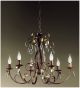 Fiocco Design Chandelier With Crystal Tear Drop Details
