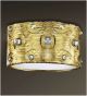 Eyes design Flush Chandelier is hand decorated with crystal