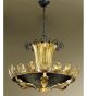 Caronte Design Chandelier curve details and the centre column is metal worked by hand
