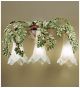 Edera Design 3 Light wall lamp That has hand forged leaves details
