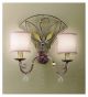 Eden Design Rustic Brown Wall Light with Gold Details