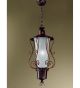 Fiaccole design chandelier pendant made from a metal frame and cone shaped blown glass