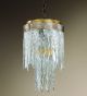 Stalattite Design Ceiling Light with Ice Effect Glass