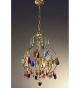 Ball Frame Light with Glass Fruit Details