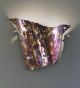 Fuoco design  metal sheet wall lamp with cut details made using flame