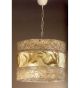Forme design metal chandelier that has drill & flame cut details