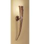 Corno design small cone wall light which has crystal details