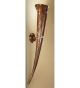 Corno design cone wall light which has crystal details