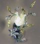 Menta Design Hand Made Wall Light with Floral Crystal