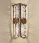 Dec?Design metal wall light with white & gold murano glass details