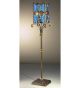 Dec?Design metal floor lamp with murano glass details