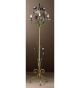 Nontiscordardime design murano glass & hand forged roses floor lamp